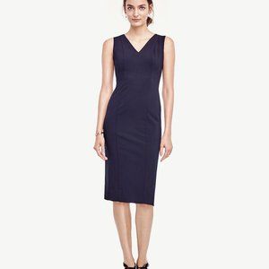 Ann Taylor | Chic Black Sheath Dress Knee-Length. New unworn.